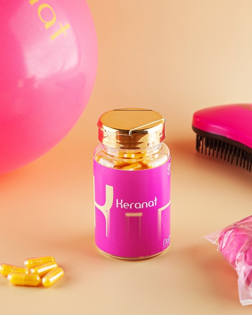 Keranat 150mg frasco transparente com tampa dourada